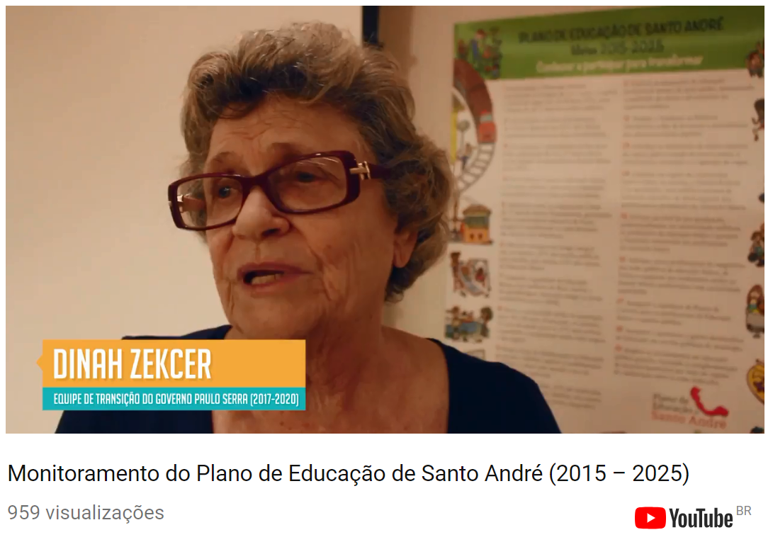 Monitoramento do Plano de Educação de Santo André (2015-2025) - Entrevista com Dinah Zecker