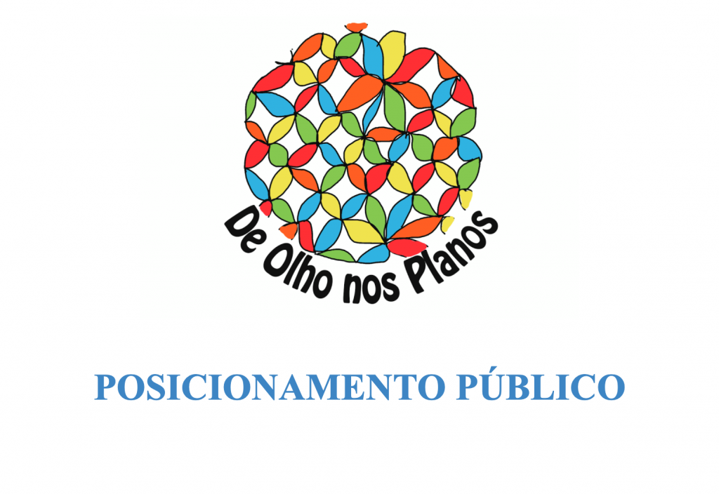 A iniciativa De Olho nos Planos emite posicionamento público